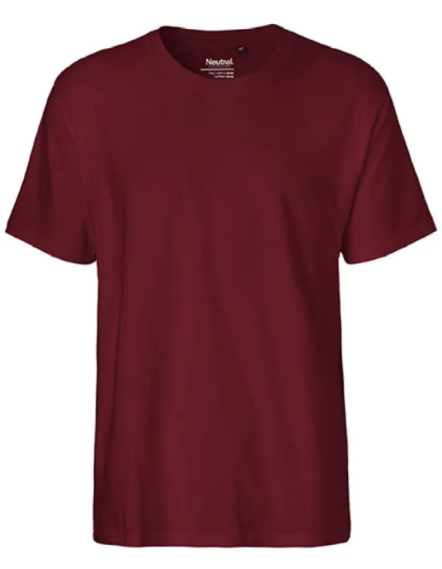 Neutral - Classic  T-Shirt - Bordeaux - 100% Biologisch Katoen sold by Pure Kleding