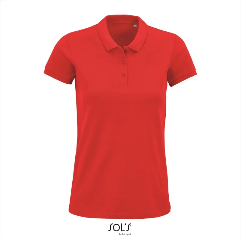 SOL'S - Planet Polo dames - Rood - 100% Biologisch Katoen sold by Pure Kleding