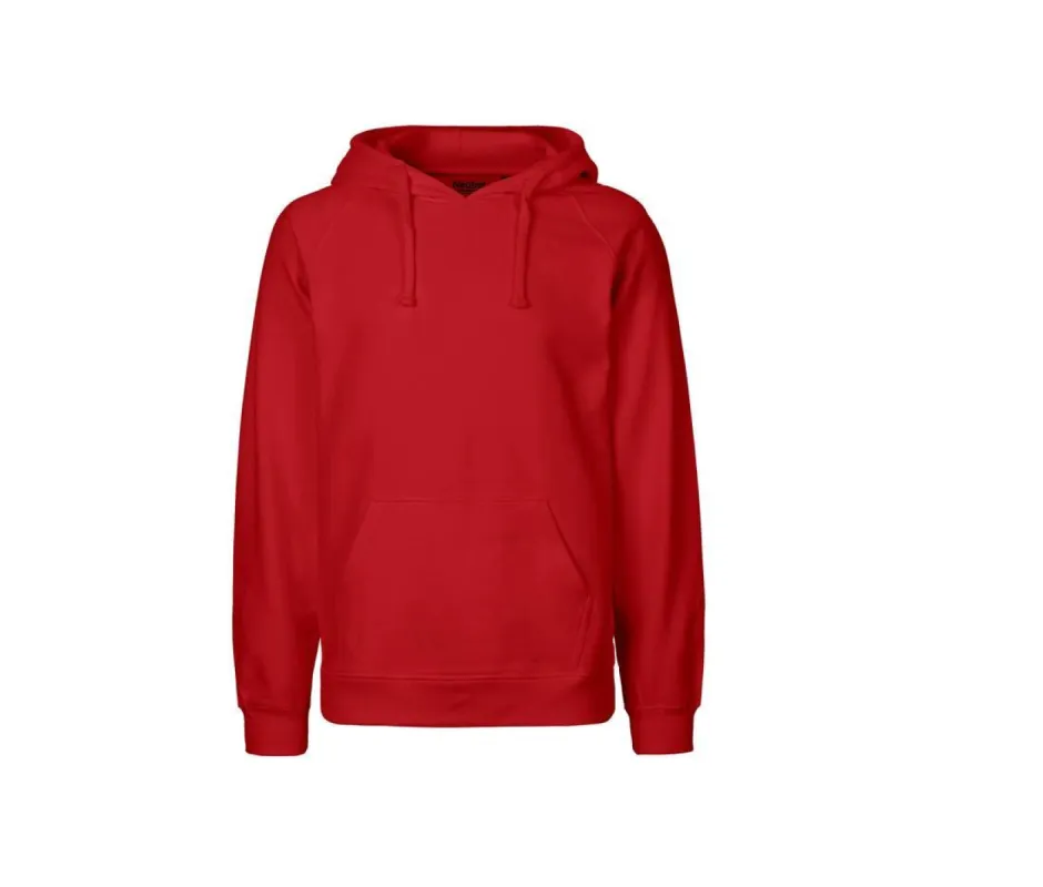 Neutral - Hoodie - Rood - 100% Biologisch Katoen sold by Pure Kleding