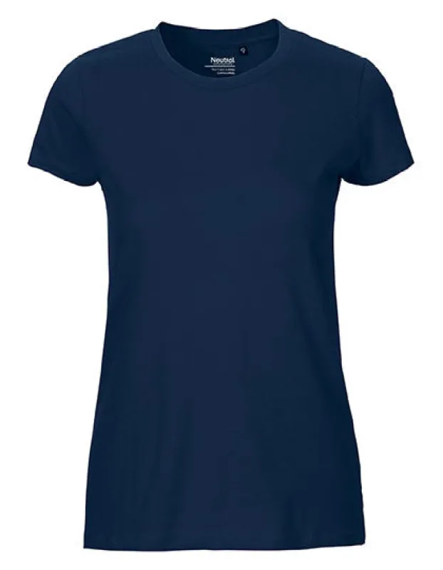 Neutral - Fit Dames T-shirt - Navy - 100% Biologisch Katoen sold by Pure Kleding