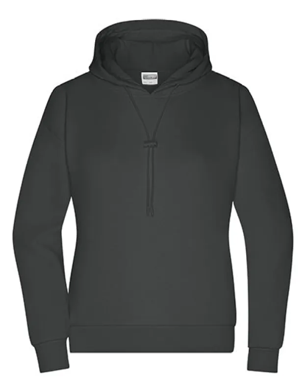 James & Nicholson - Lounge Hoodie Dames – Graphite – Organic made by Pure Kleding