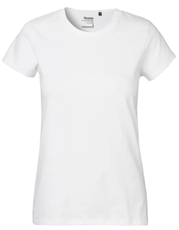 Neutral - Classic Dames T-Shirt - White - 100% Biologisch Katoen sold by Pure Kleding