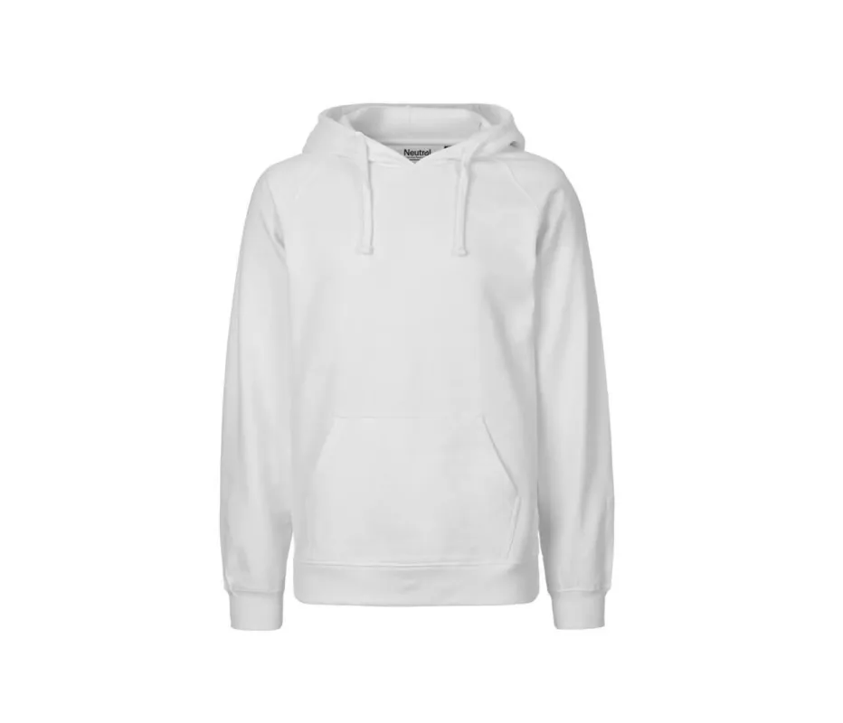 Neutral - Hoodie - Wit - 100% Biologisch Katoen sold by Pure Kleding
