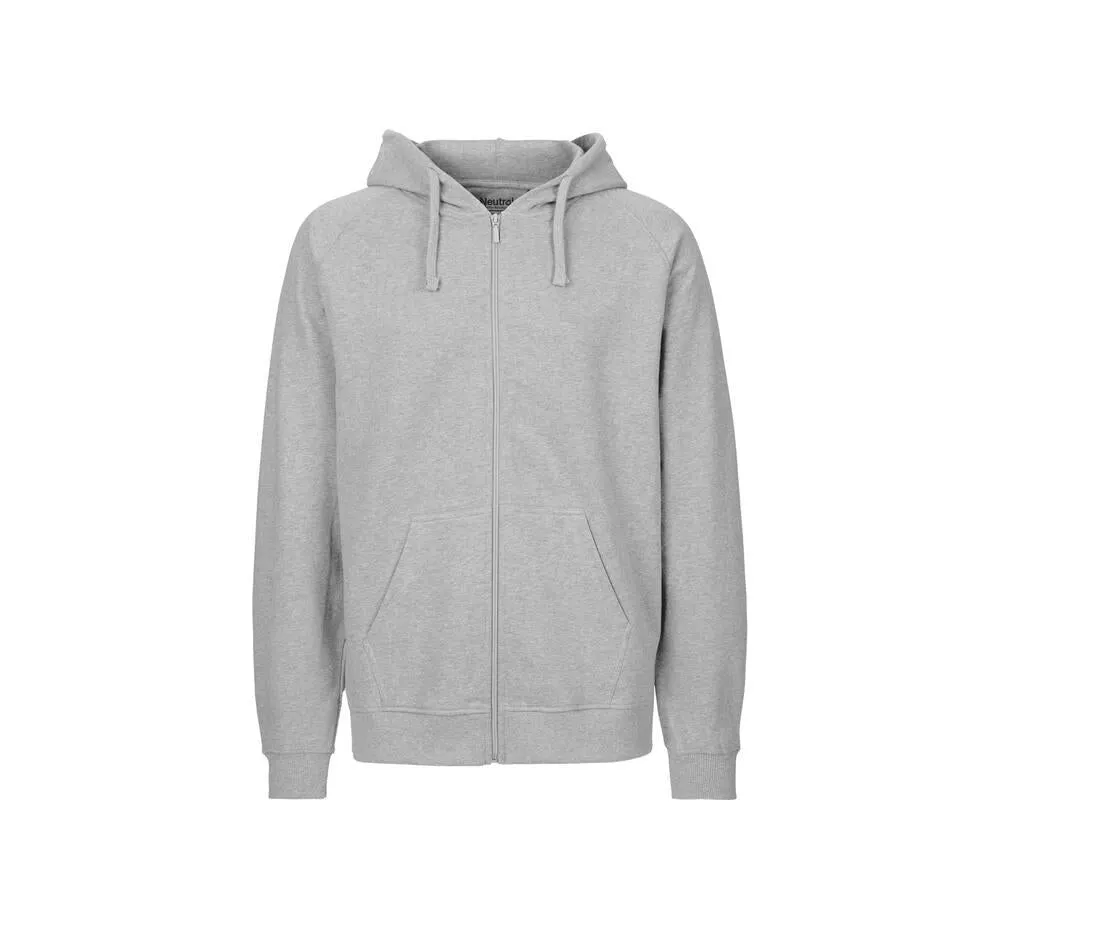 Neutral - Hoodie met Rits - Lichtgrijs - 100% Biologisch Katoen sold by Pure Kleding