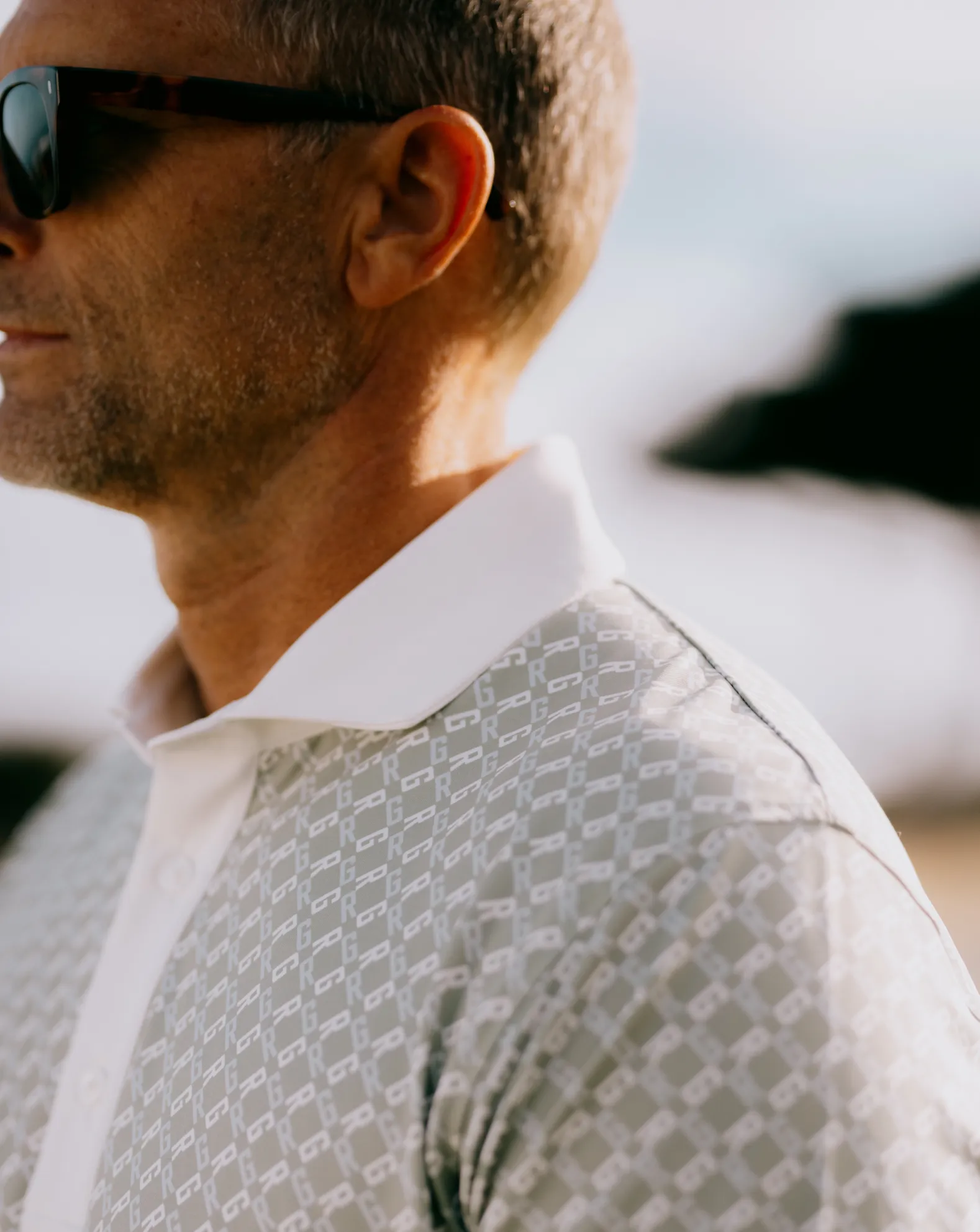 Taylor Recycled RG Polo - Snow White/Caper sold by RADMOR product image thumbnail 5