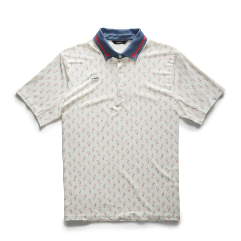 Taylor Recycled Mr. Tee Polo - True Blue/Snow White sold by RADMOR