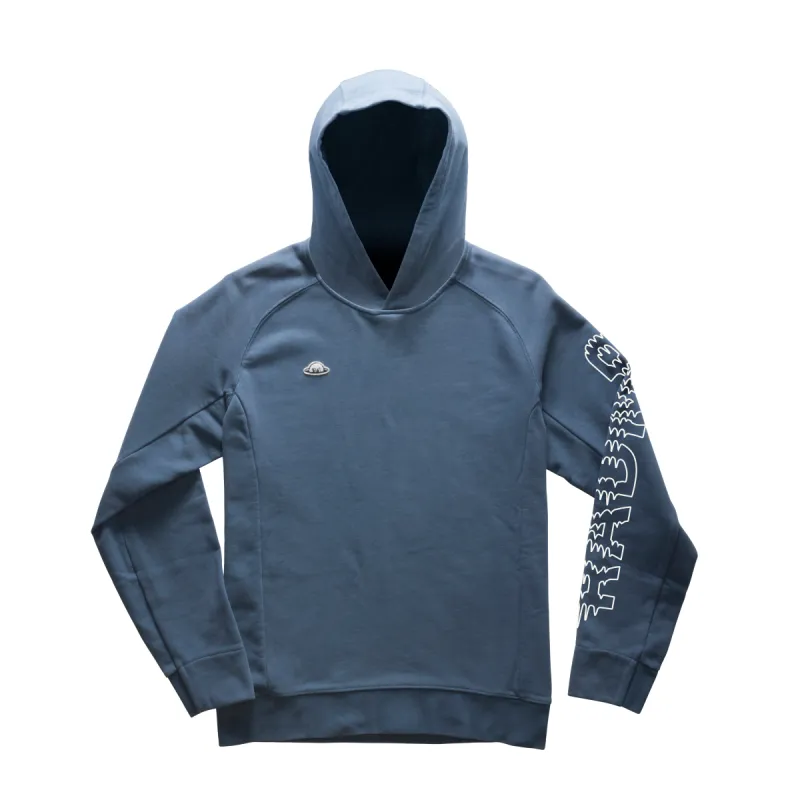 Higgins 'Static' Sleeve Print Hoodie - True Blue made by RADMOR