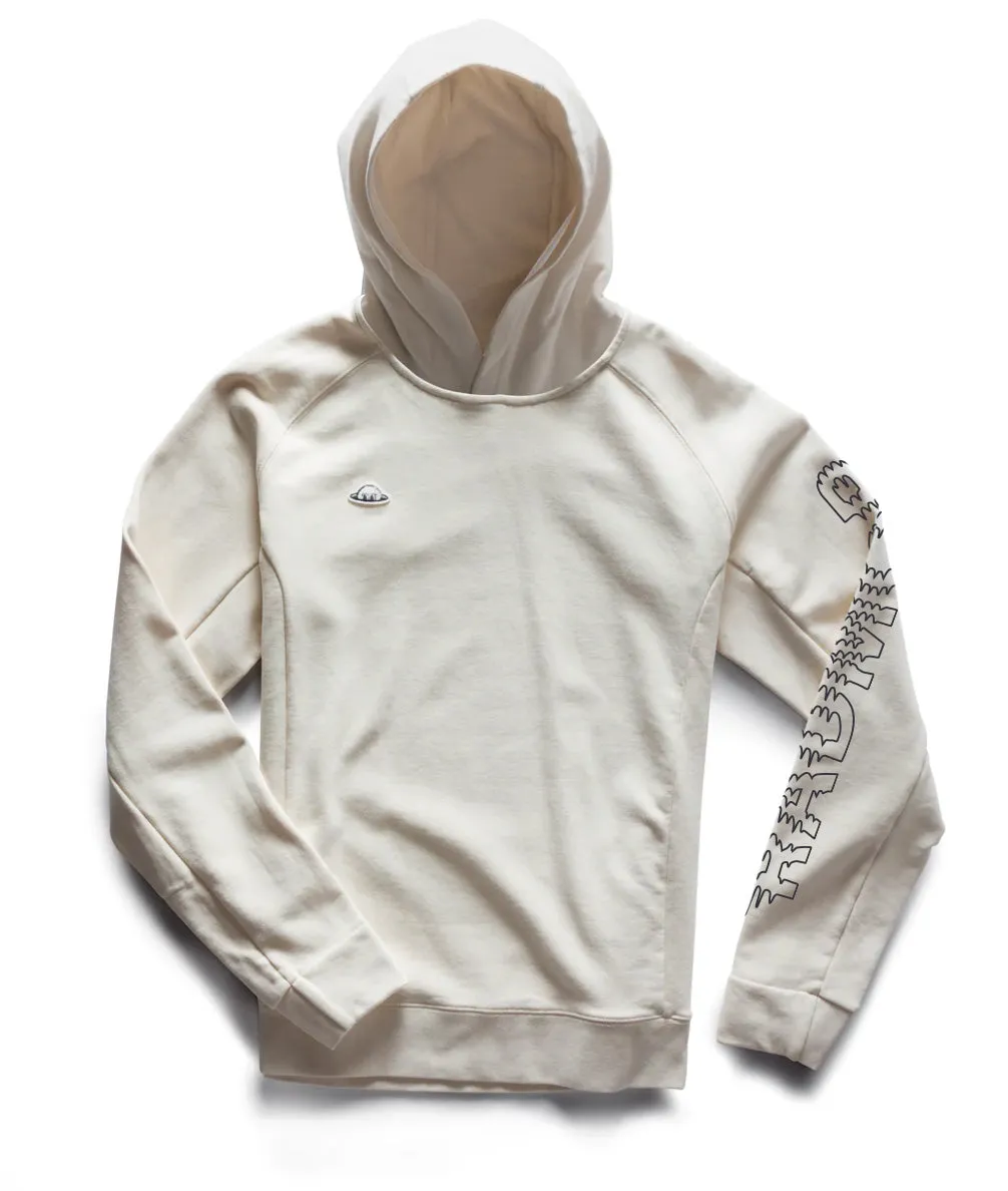 Higgins 'Static' Sleeve Print Hoodie - Birch sold by RADMOR product image thumbnail 2