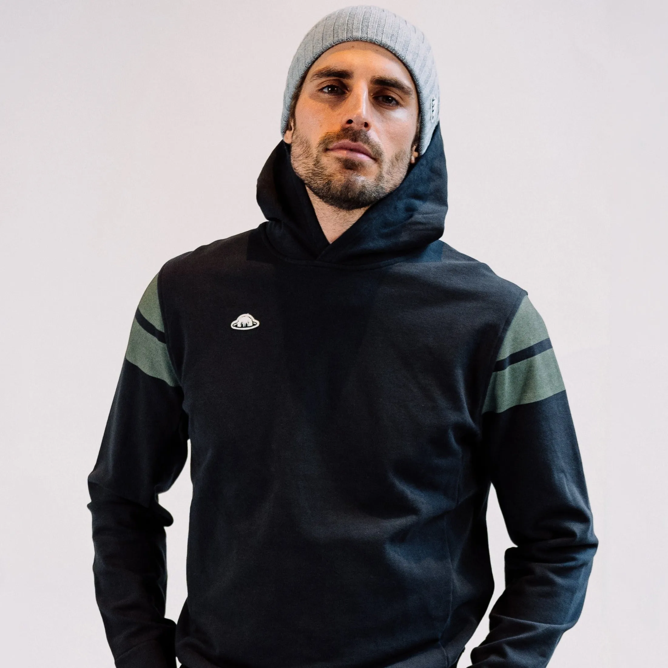 Higgins Cap Stripe Hoodie - Blue Graphite/Caper sold by RADMOR product image thumbnail 2