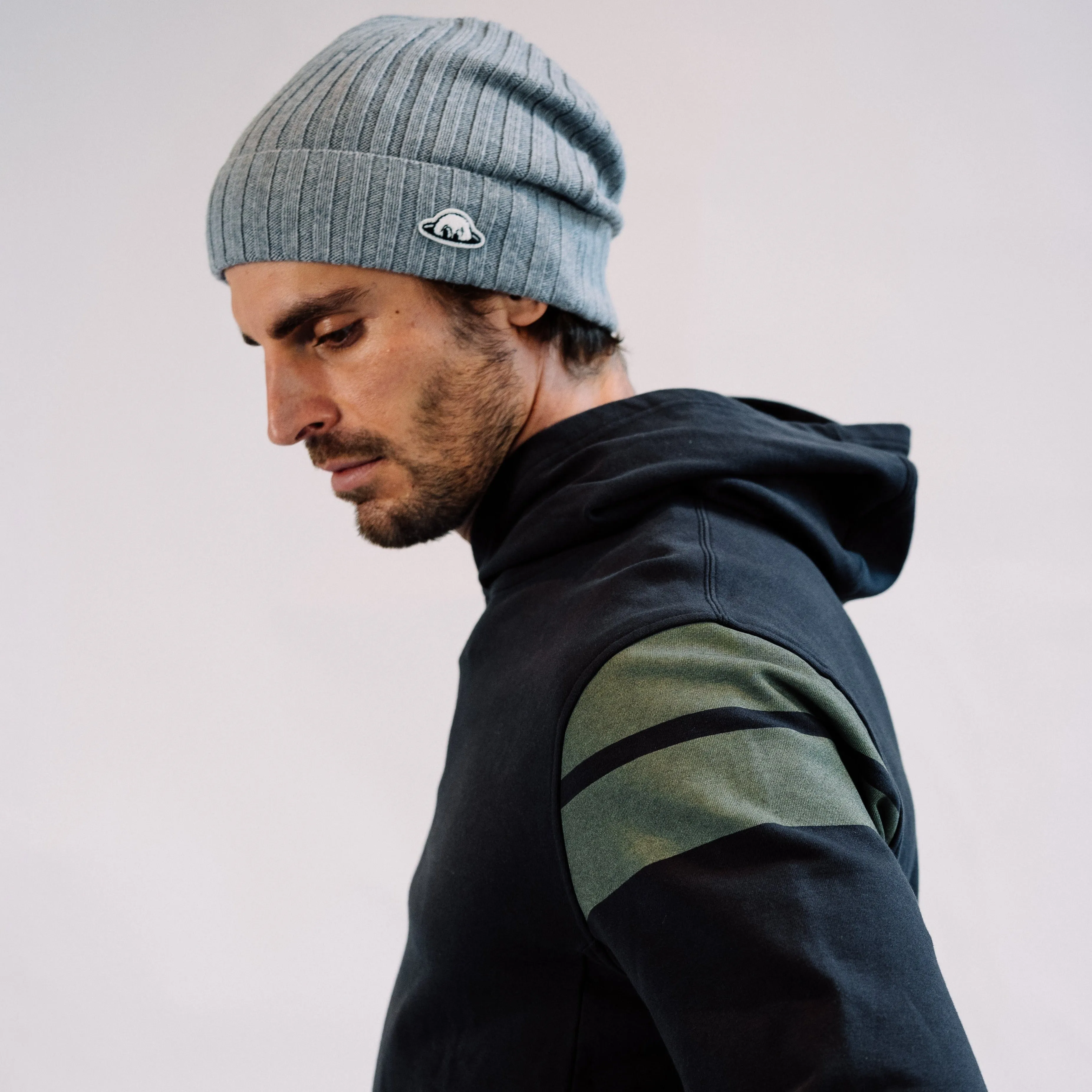 Higgins Cap Stripe Hoodie - Blue Graphite/Caper sold by RADMOR product image thumbnail 4