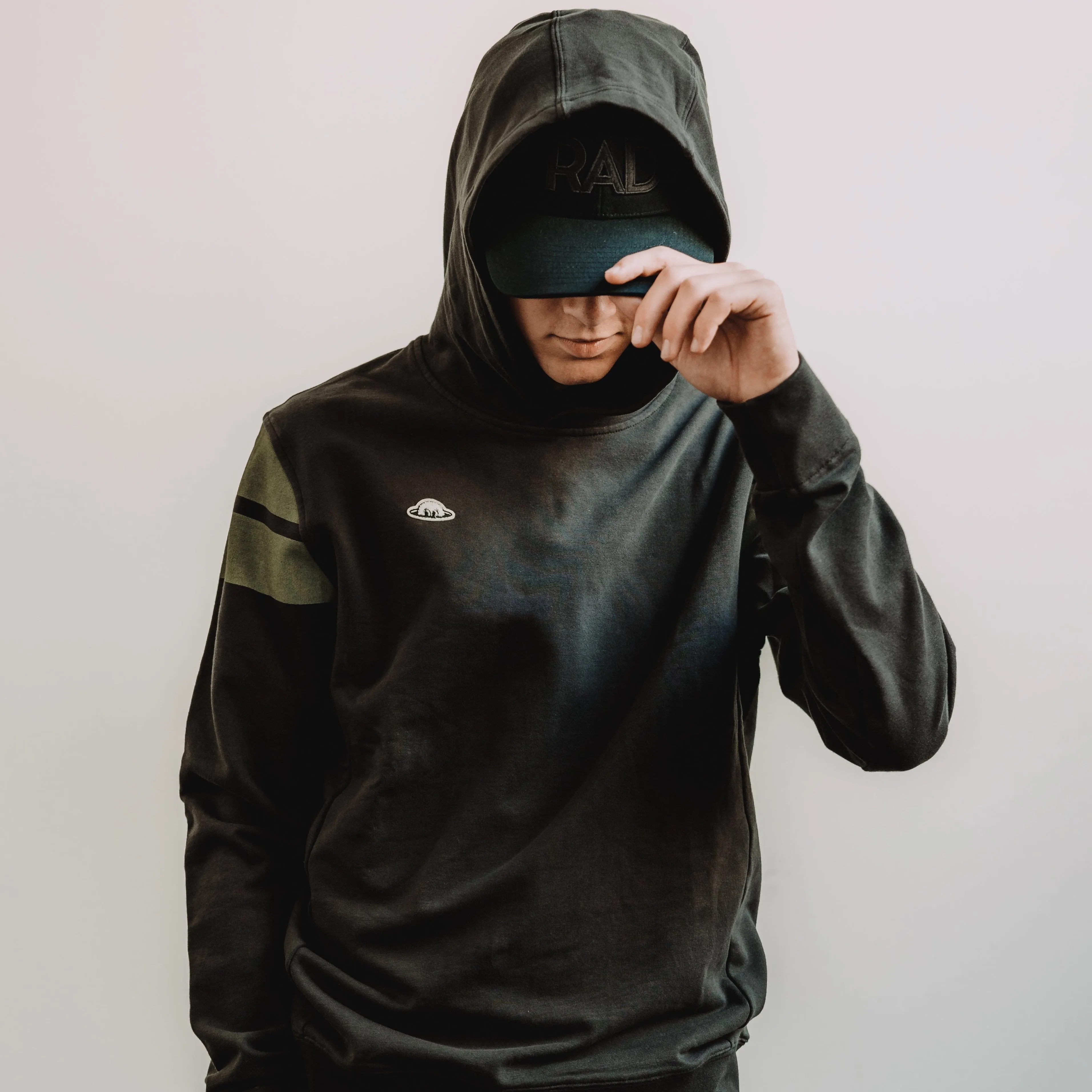 Higgins Cap Stripe Hoodie - Blue Graphite/Caper sold by RADMOR product image thumbnail 5