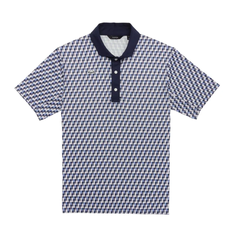 Taylor Recycled Tetris Polo - Navy sold by RADMOR