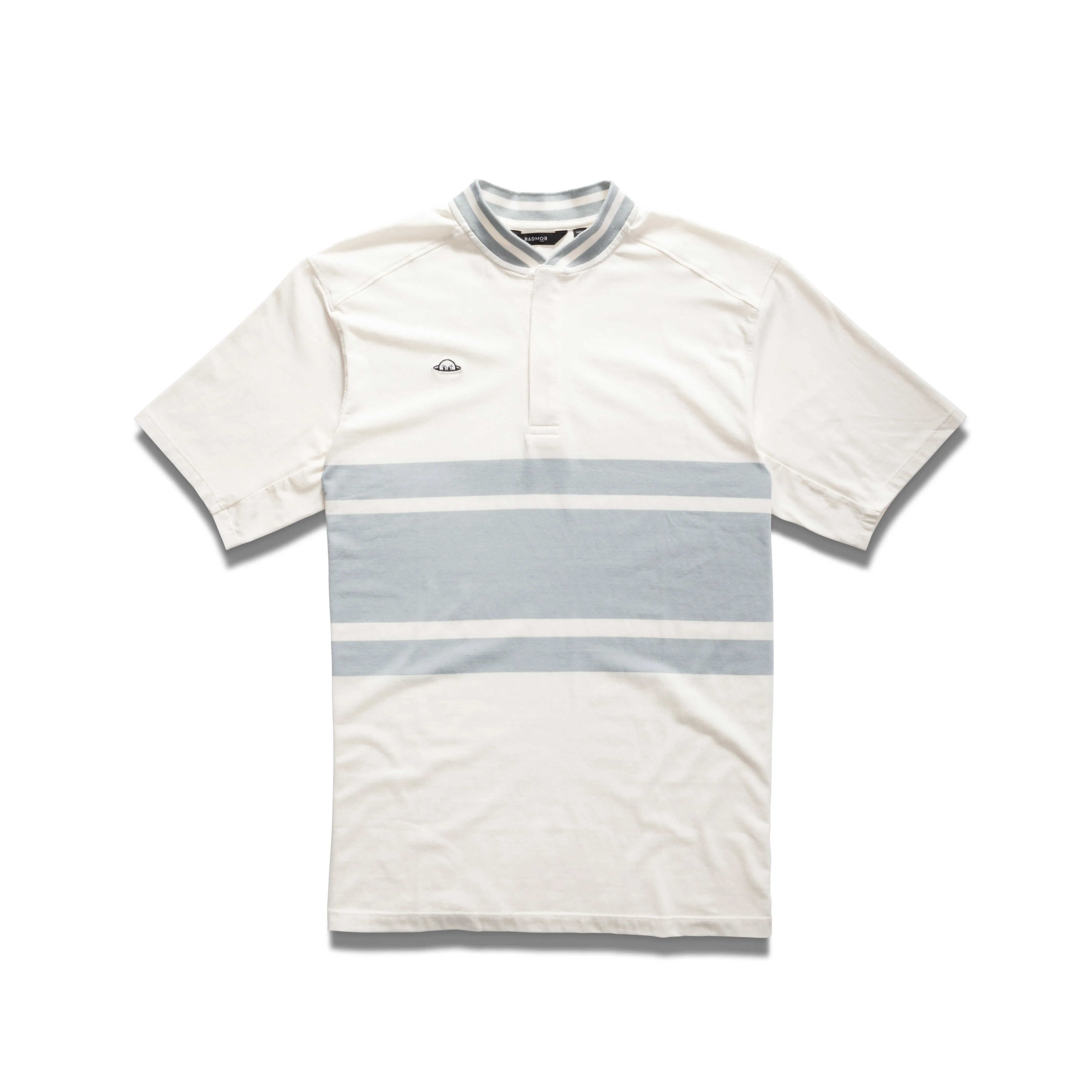 Colby Varsity Stripe Polo - Seattle Mist sold by RADMOR