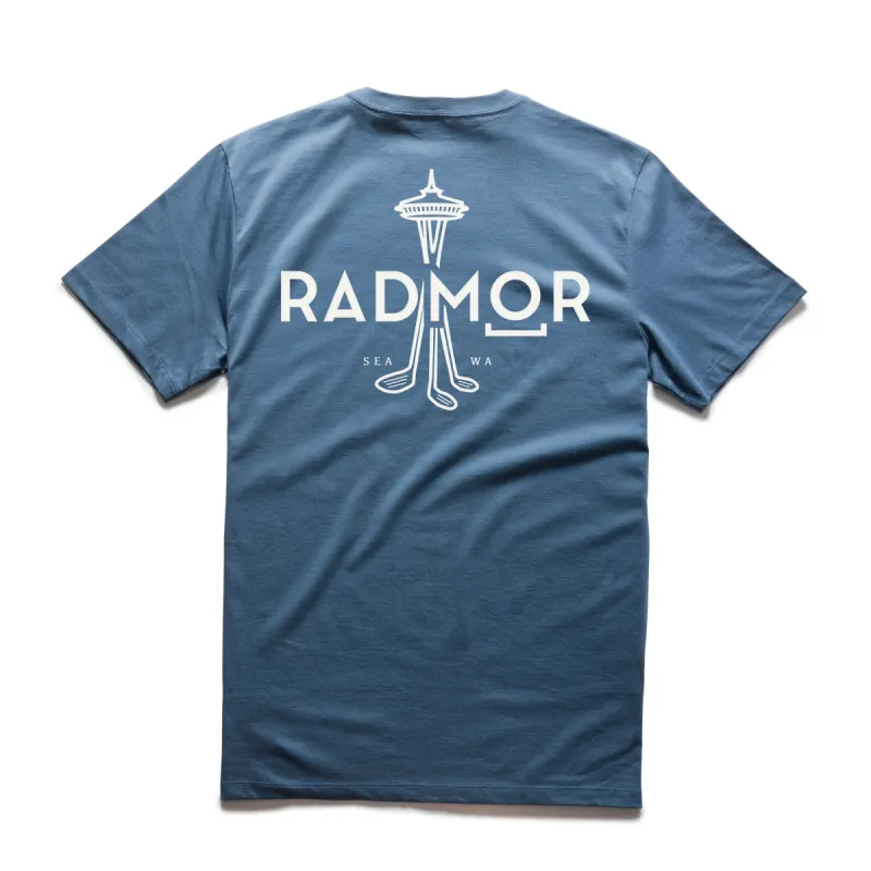 Maxwell Space Needle Tee - True Blue sold by RADMOR
