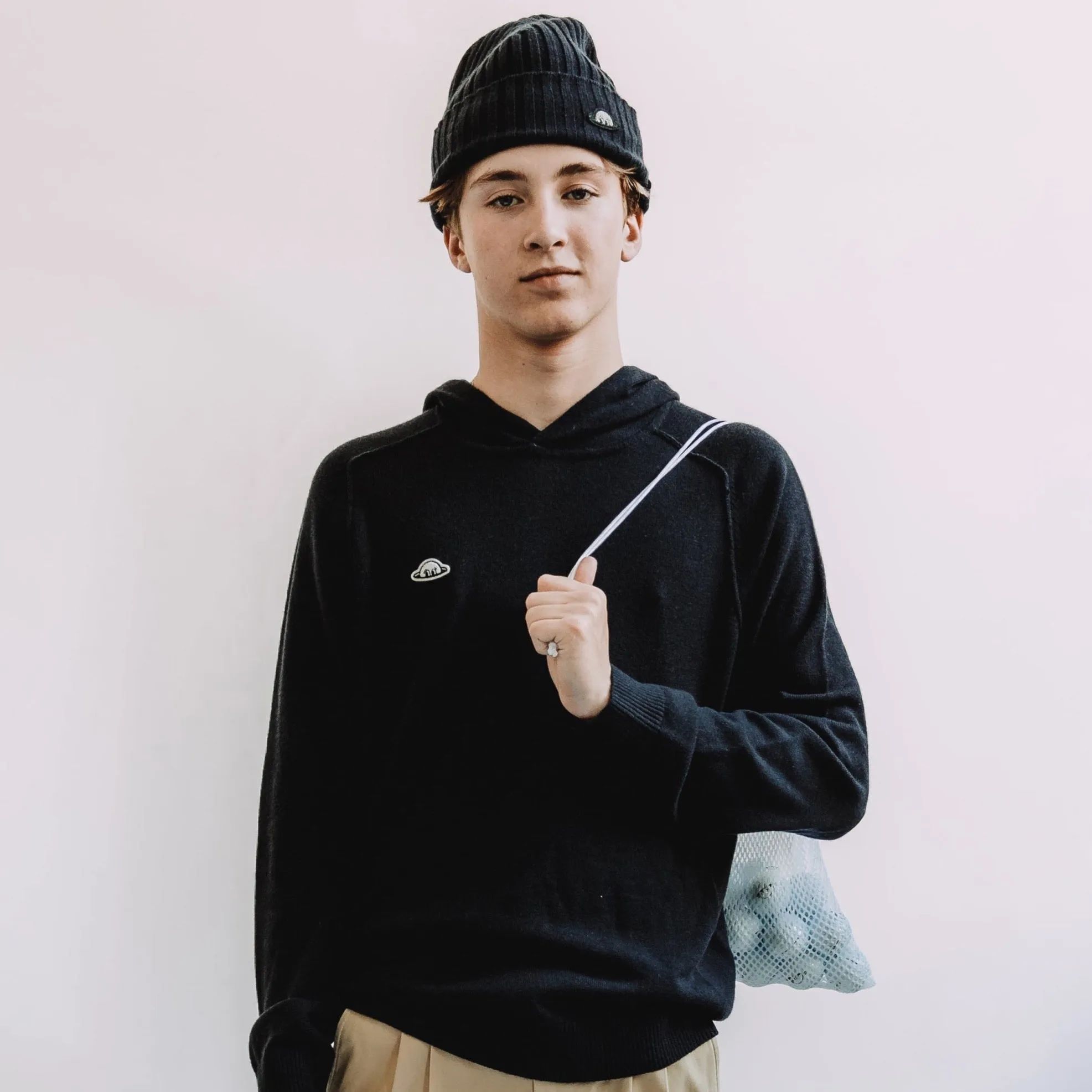 RADMerino Cashmere Blend Unisex Hoodie Sweater - Dark Navy sold by RADMOR product image thumbnail 5