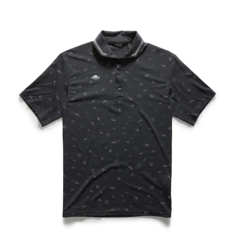 Hudson Recycled Attack Mode Polo - Blue Graphite sold by RADMOR