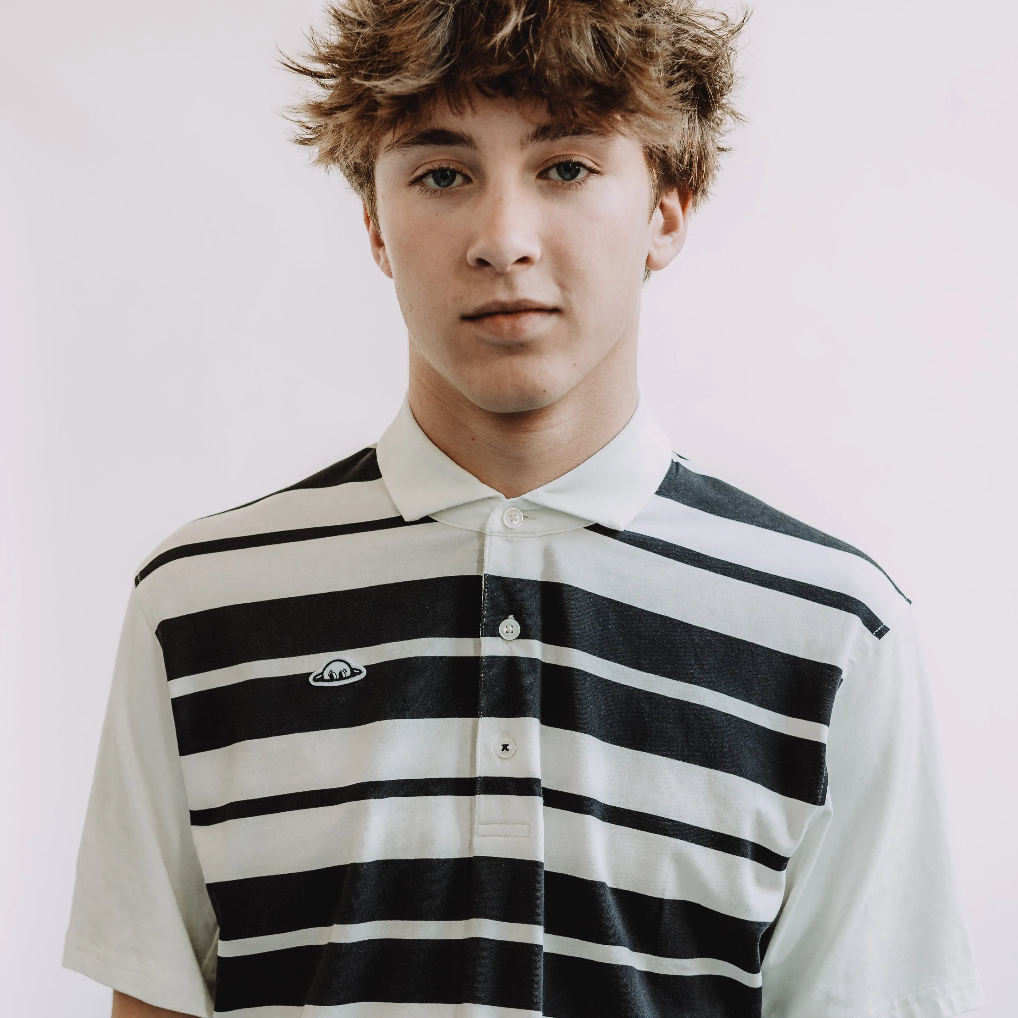 Taylor Alternate Route Polo - Snow White/Blue Graphite sold by RADMOR product image thumbnail 4