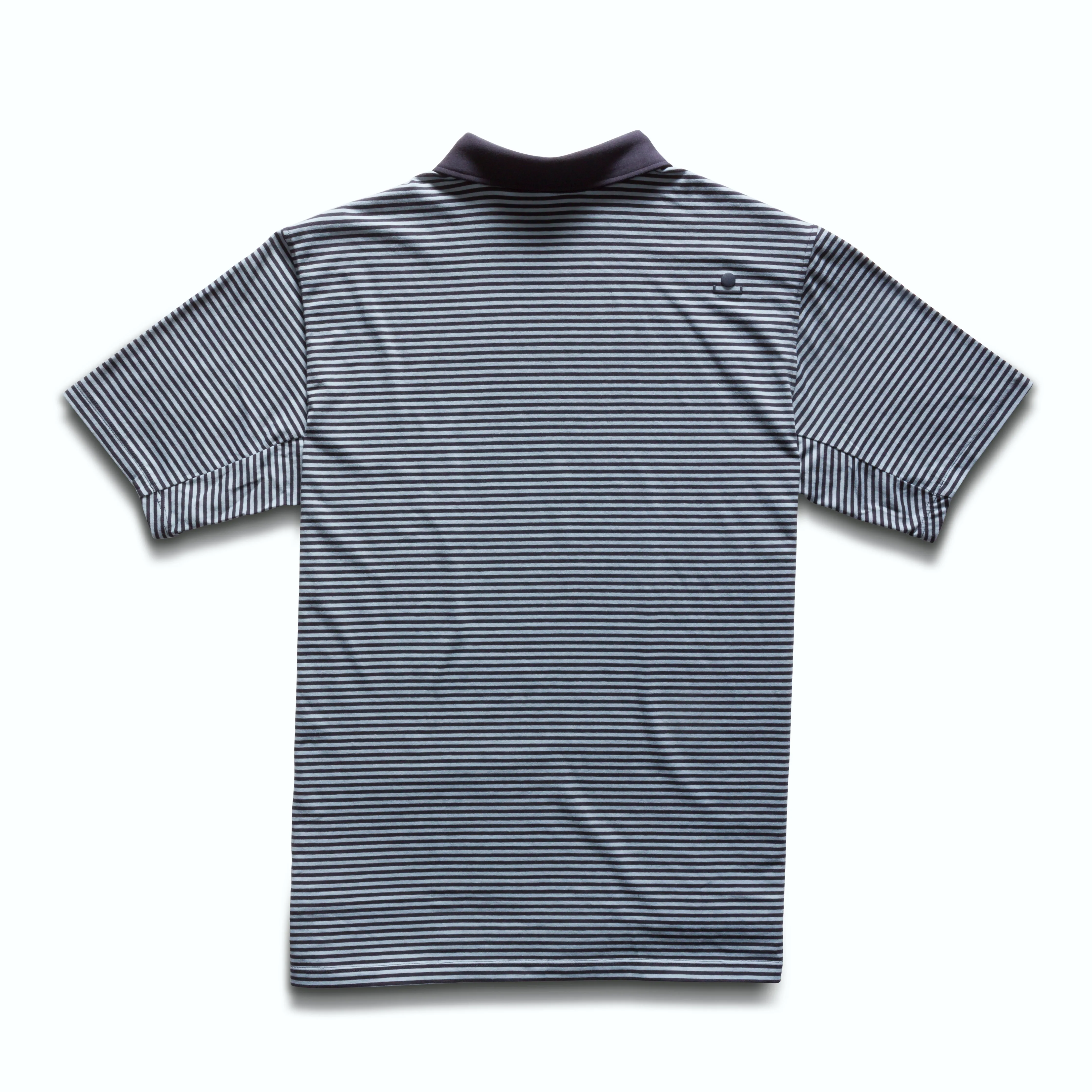 Taylor Microstripe Jersey Polo - Blue Graphite sold by RADMOR product image thumbnail 3