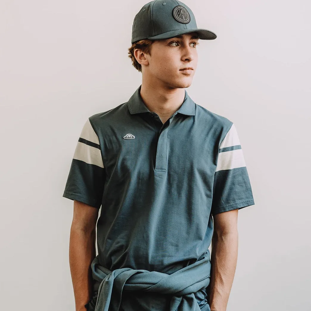 Taylor Cap Stripe Polo - True Blue/Snow White sold by RADMOR product image thumbnail 2