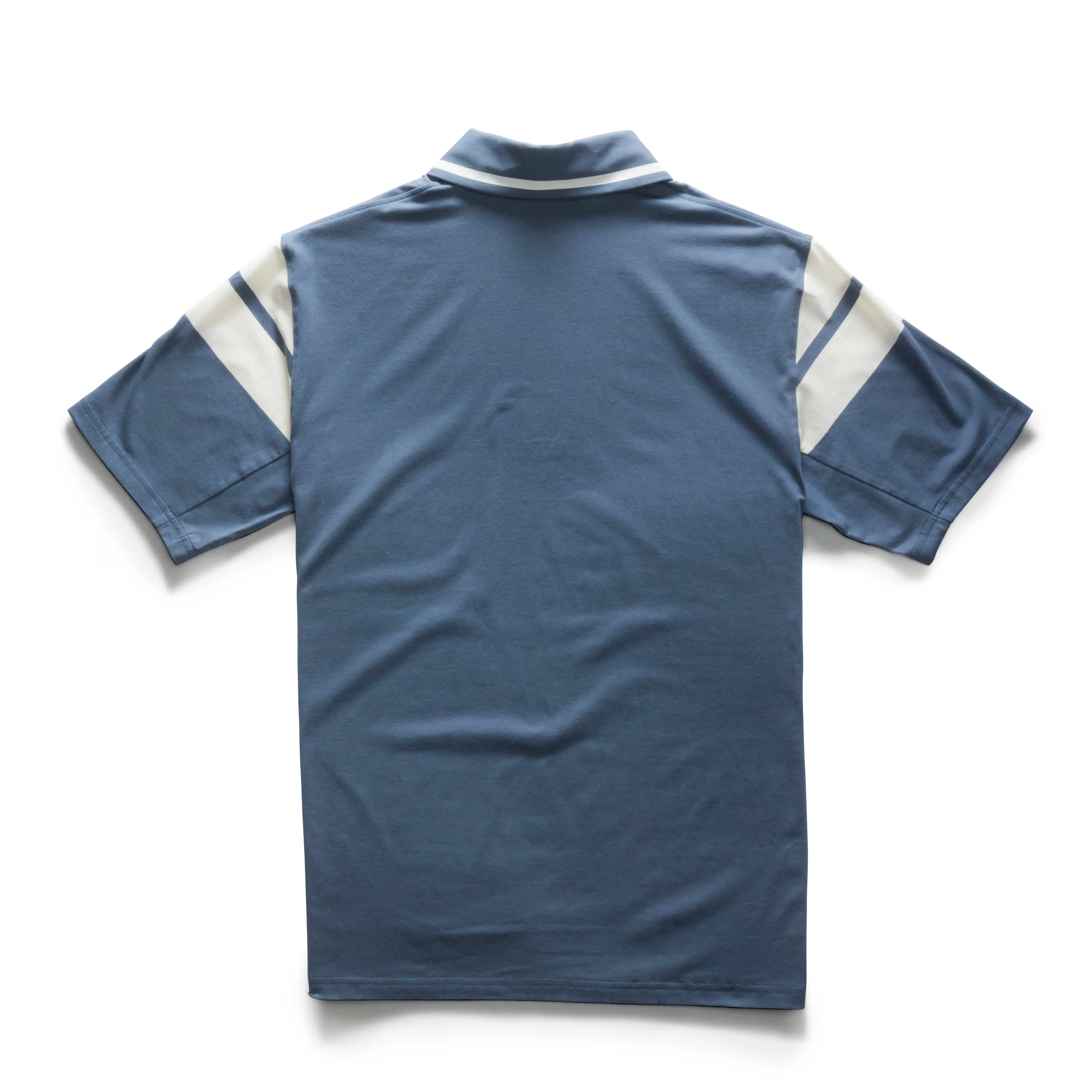 Taylor Cap Stripe Polo - True Blue/Snow White sold by RADMOR product image thumbnail 3