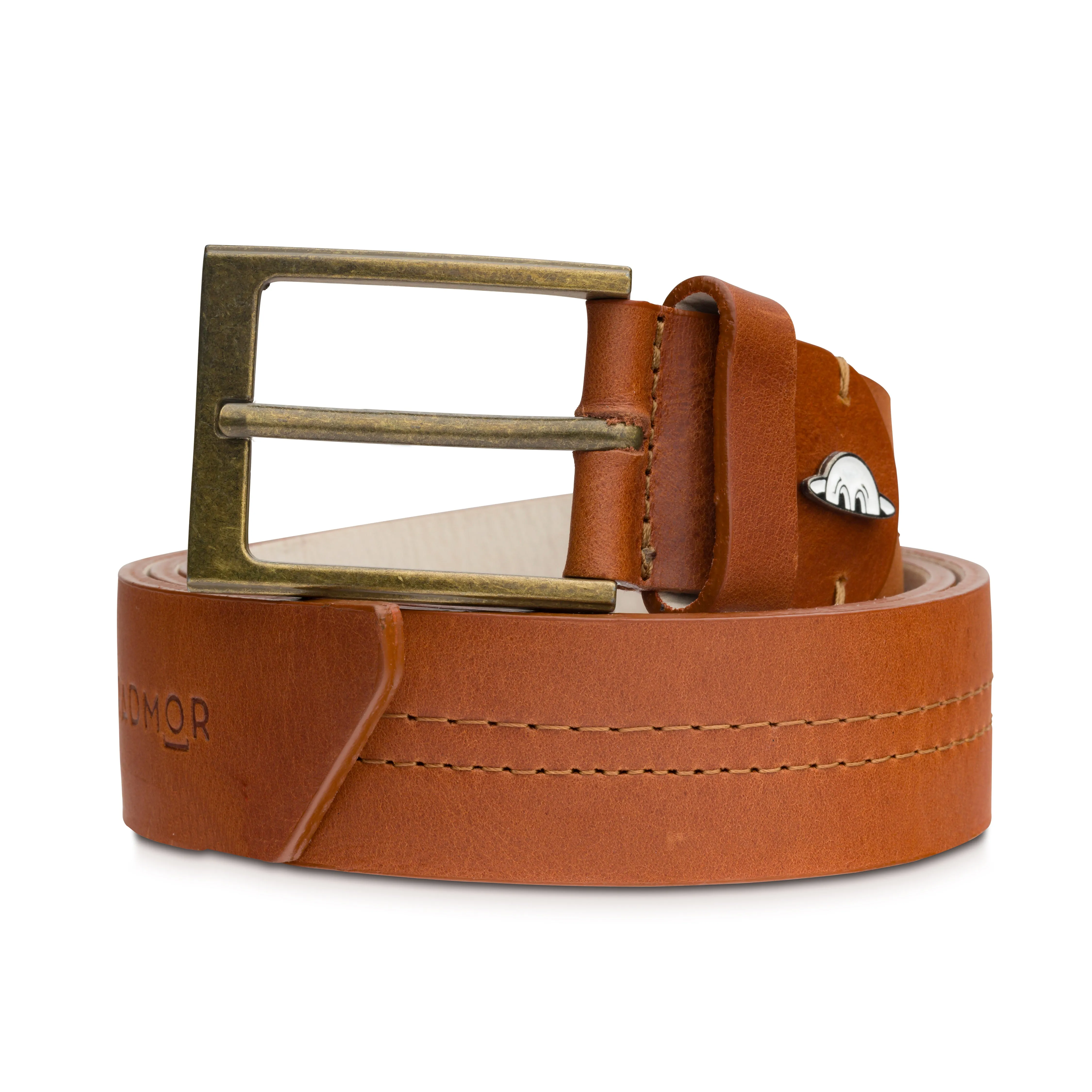 Blaine B-Rad Leather Belt - Cognac sold by RADMOR product image thumbnail 4