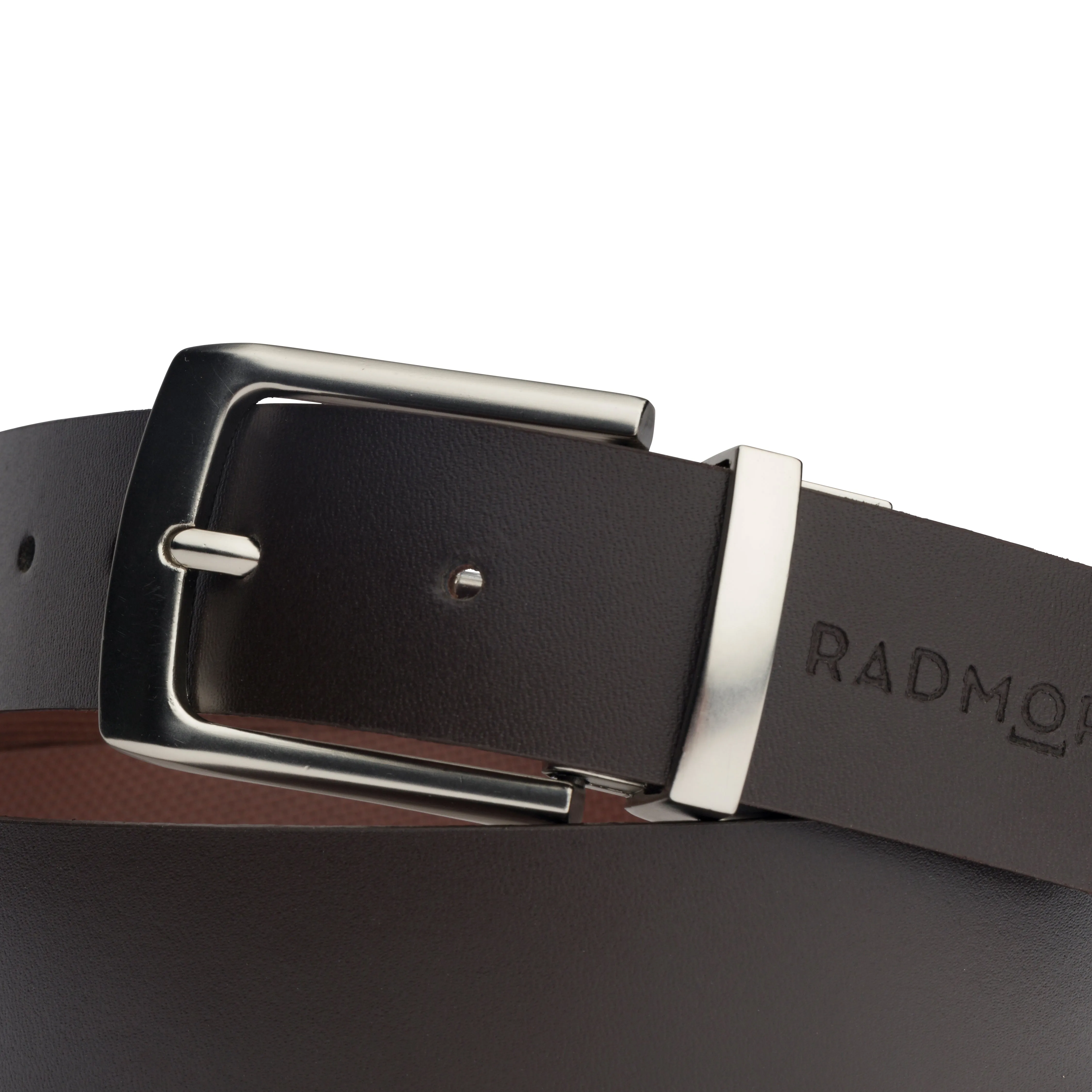 Harrison Reversible Belt - Brown/Brown Texture sold by RADMOR product image thumbnail 2