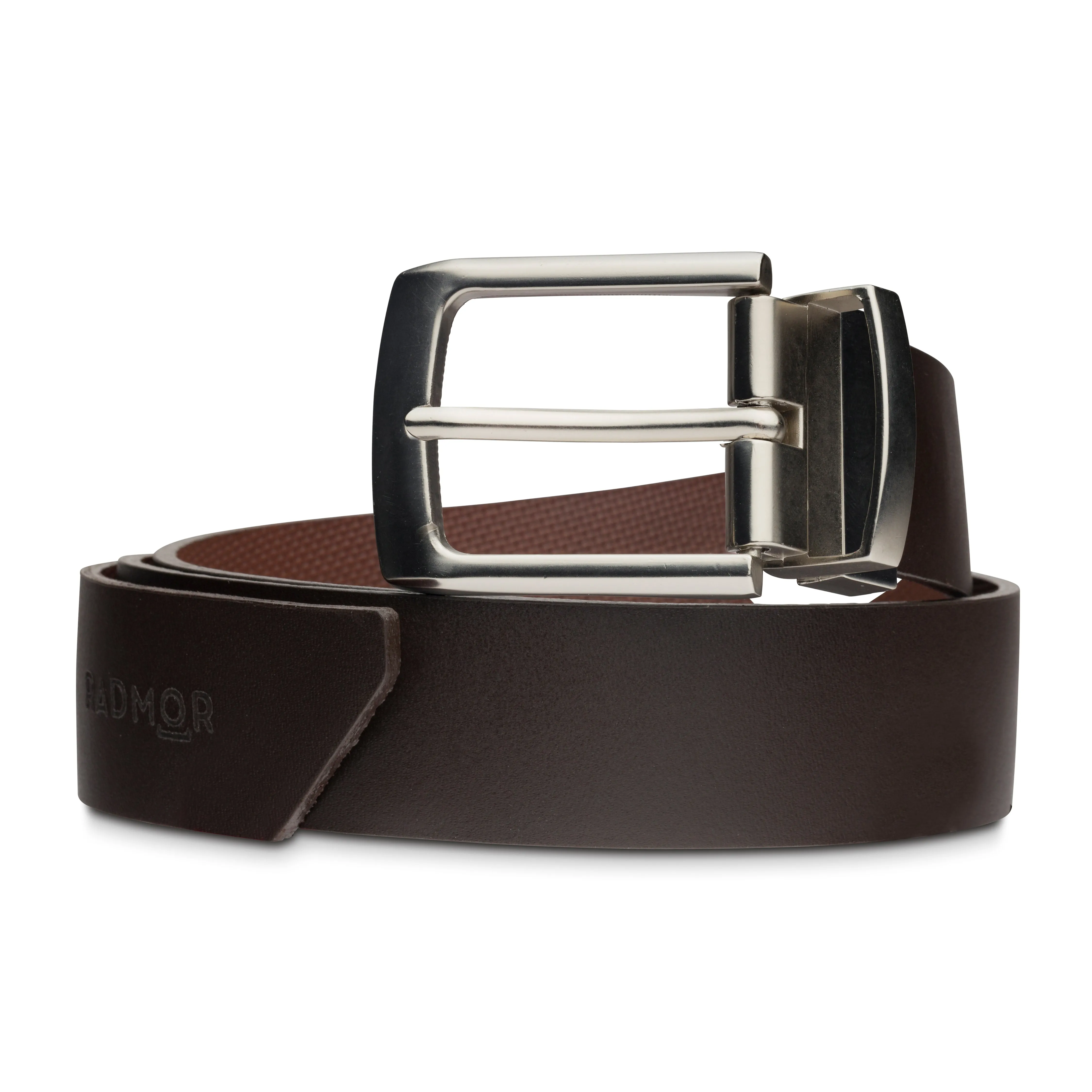 Harrison Reversible Belt - Brown/Brown Texture sold by RADMOR product image thumbnail 3