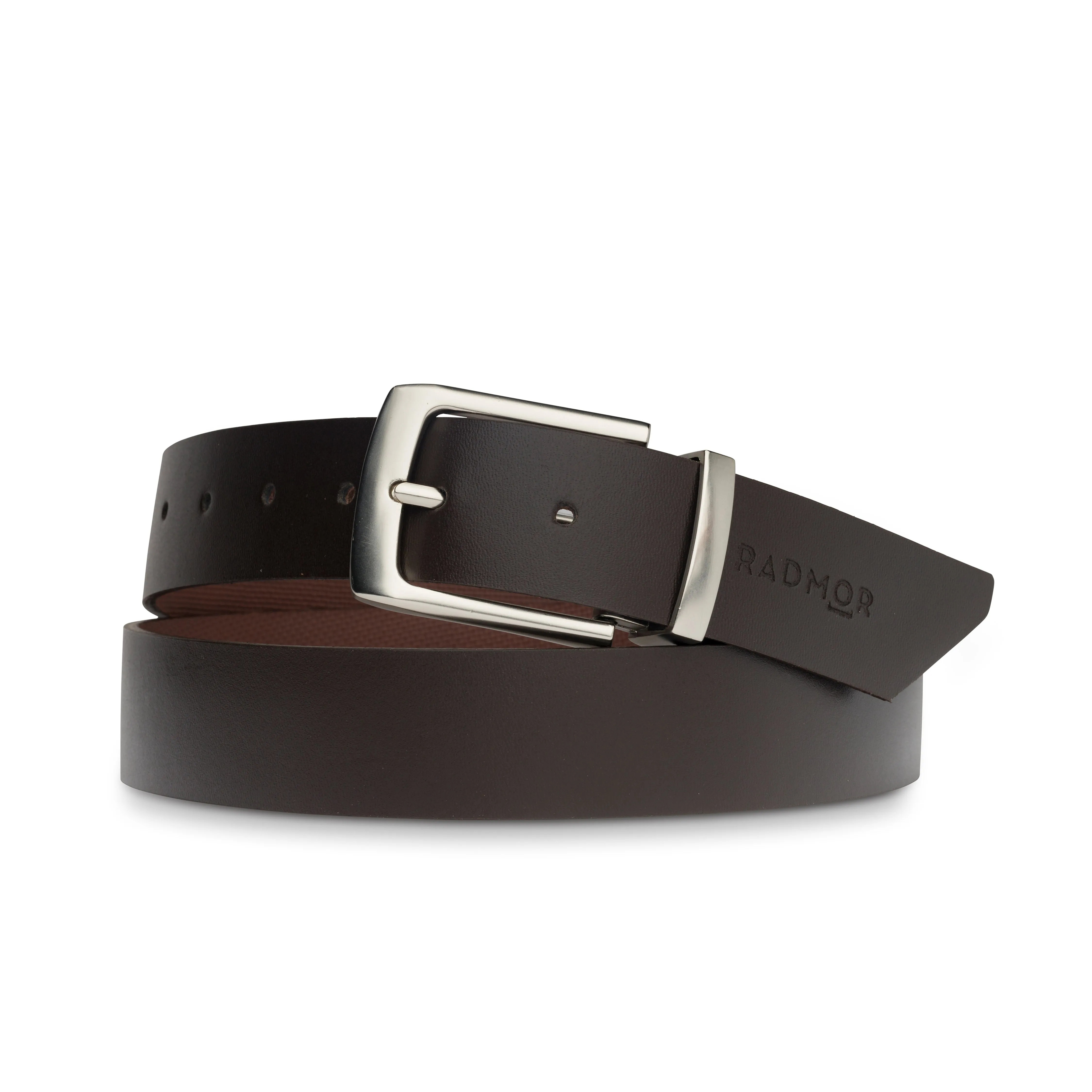 Harrison Reversible Belt - Brown/Brown Texture sold by RADMOR