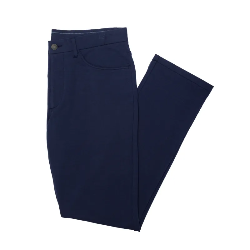 Five-O Knit Pant - Navy sold by RADMOR