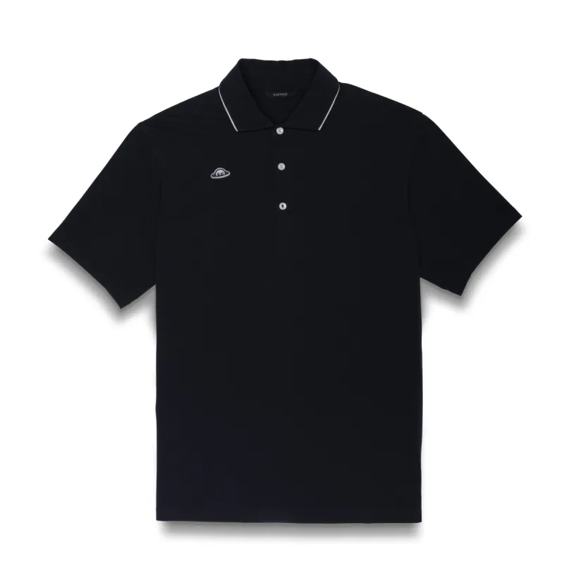 Hudson Retro Recycled Polo - Navy sold by RADMOR