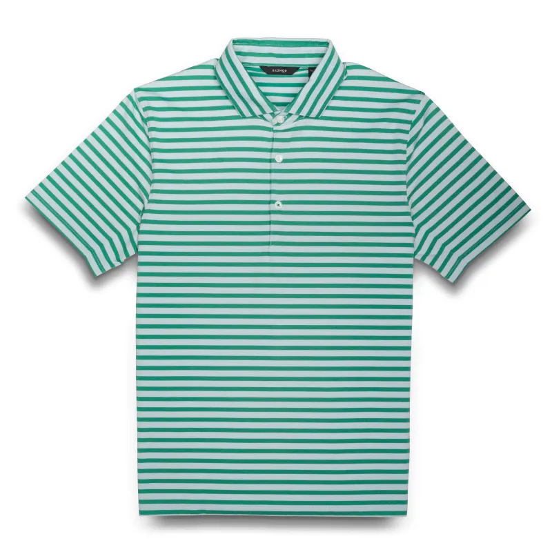 Hudson Recycled Vintage Stripe Polo - Cloudy Blue / Celtic (BLANK) sold by RADMOR