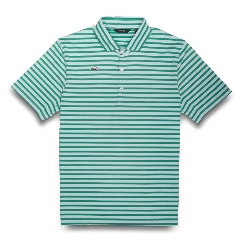 Hudson Recycled Vintage Stripe Polo - Cloudy Blue / Celtic sold by RADMOR