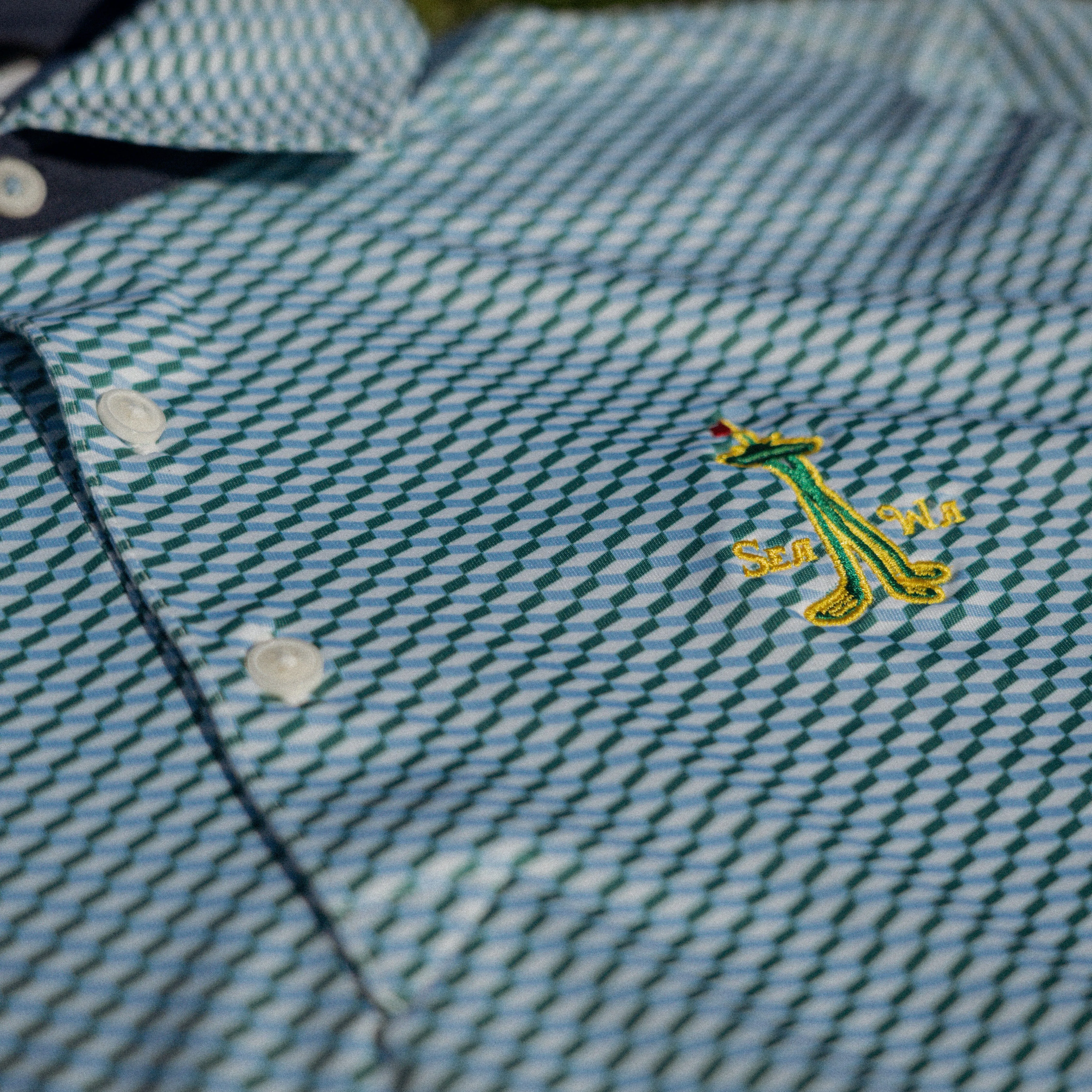 Taylor Recycled Cubic Polo - Magnolia Lane Edition - Slate / Celtic sold by RADMOR product image thumbnail 2