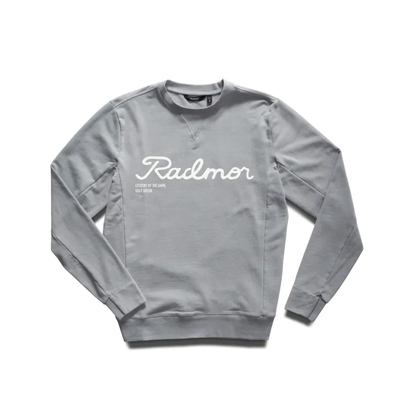 PERKINS Script Loop Terry Unisex Crew - Seattle Mist sold by RADMOR