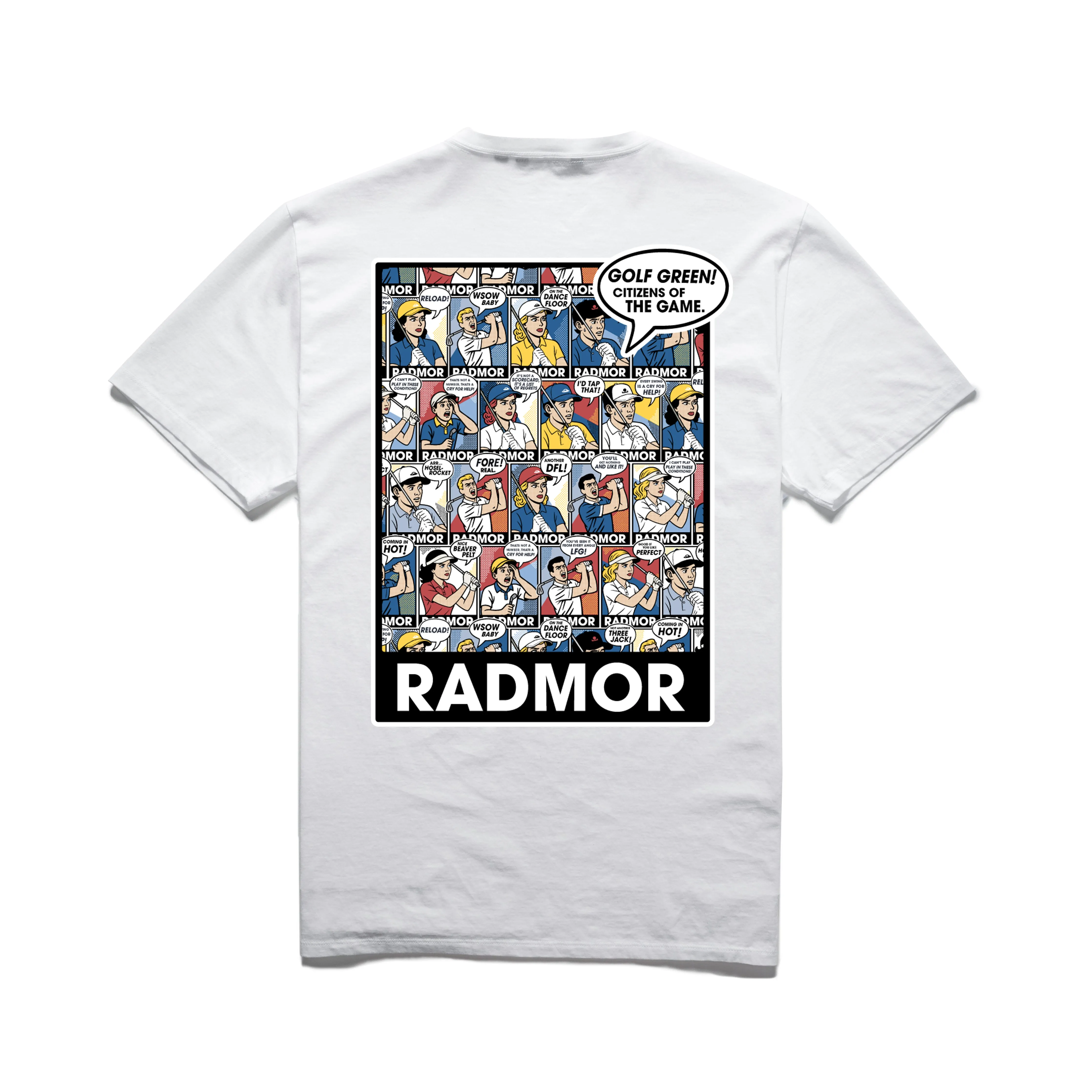 Garner Stretch Tee - White Out - Pop Art sold by RADMOR product image thumbnail 2
