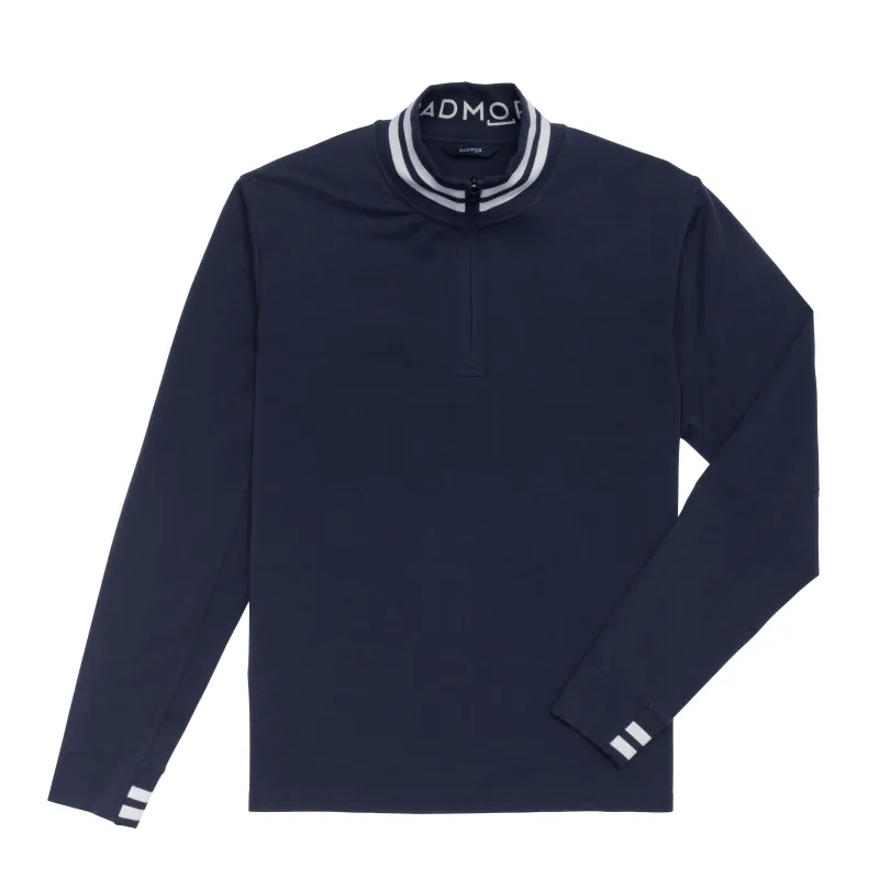 Chappie Recycled 1/4 Zip - Navy / Snow White - BLANK sold by RADMOR