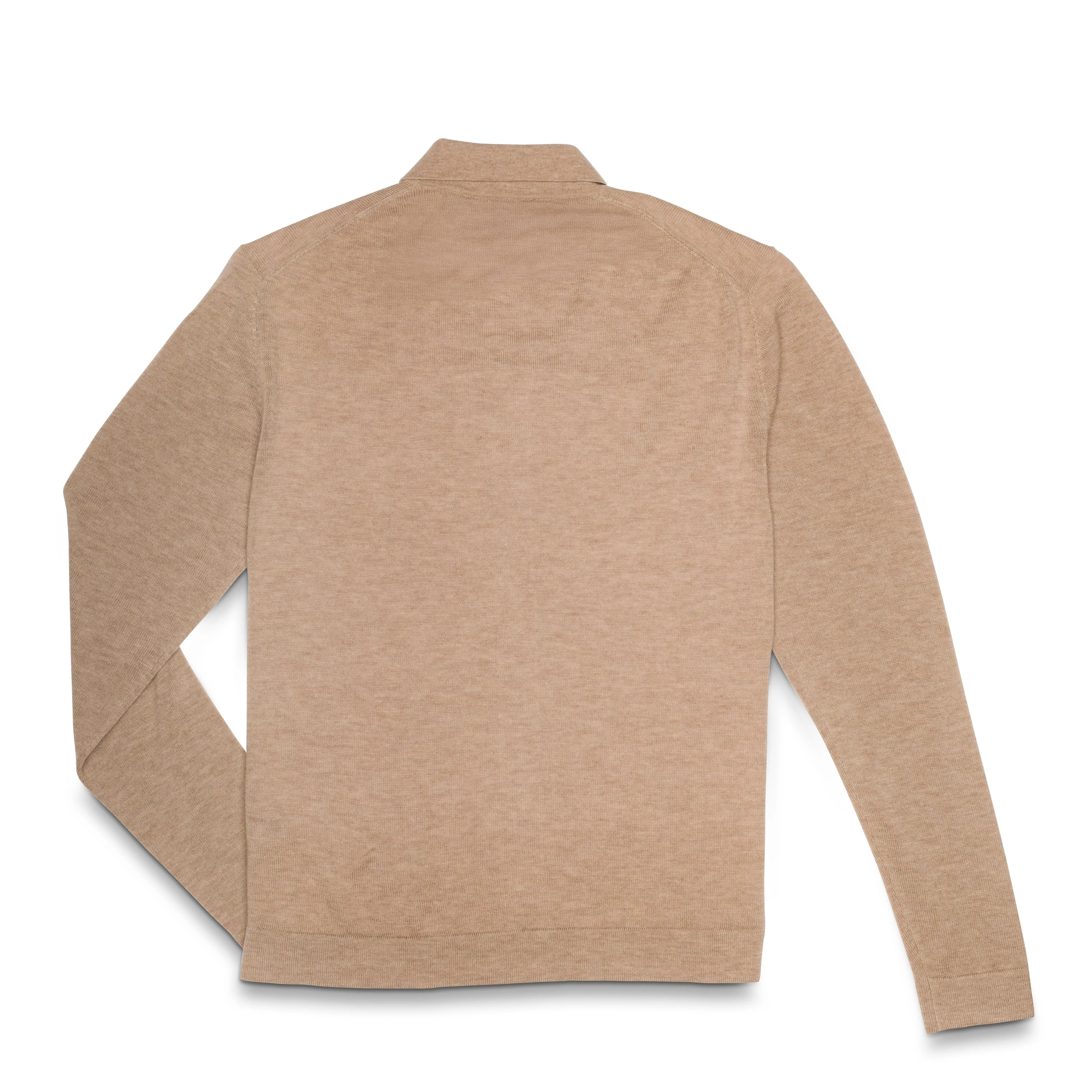 RADMerino Cashmere Blend Button Cardigan Sweater Knit Polo - Dark Chateau sold by RADMOR product image thumbnail 2