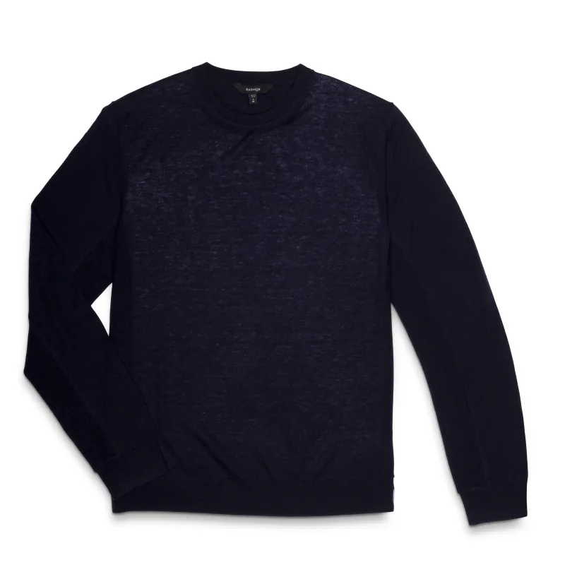 RADMerino Cashmere Blend Sweater Crew - Dark Navy sold by RADMOR