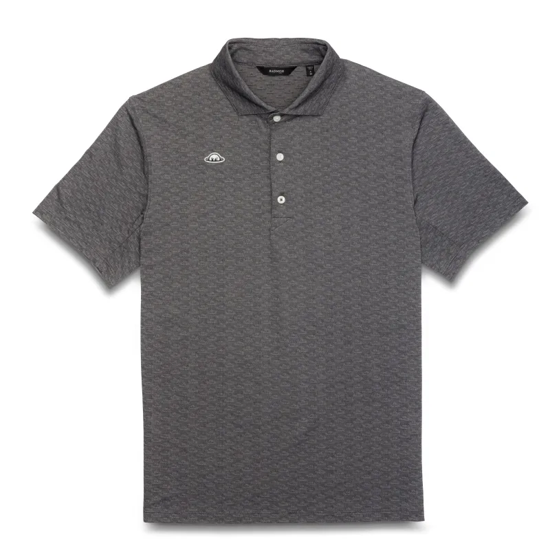 Hudson Recycled DC Jacquard Polo sold by RADMOR