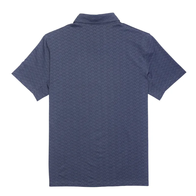 Hudson Recycled DC Jacquard Polo - Blank sold by RADMOR