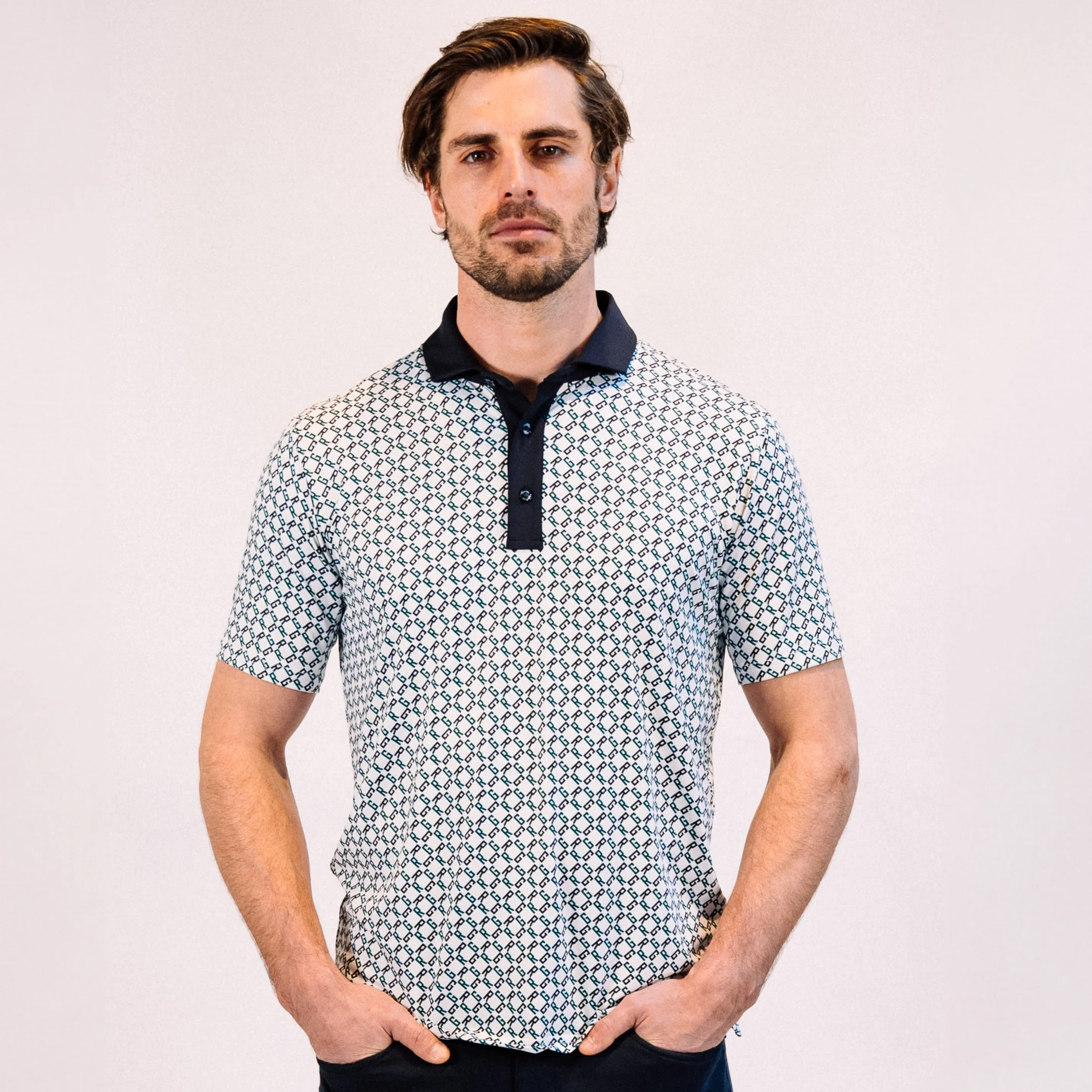 Taylor Recycled RG Polo - Blue Graphite/Forest sold by RADMOR product image thumbnail 2