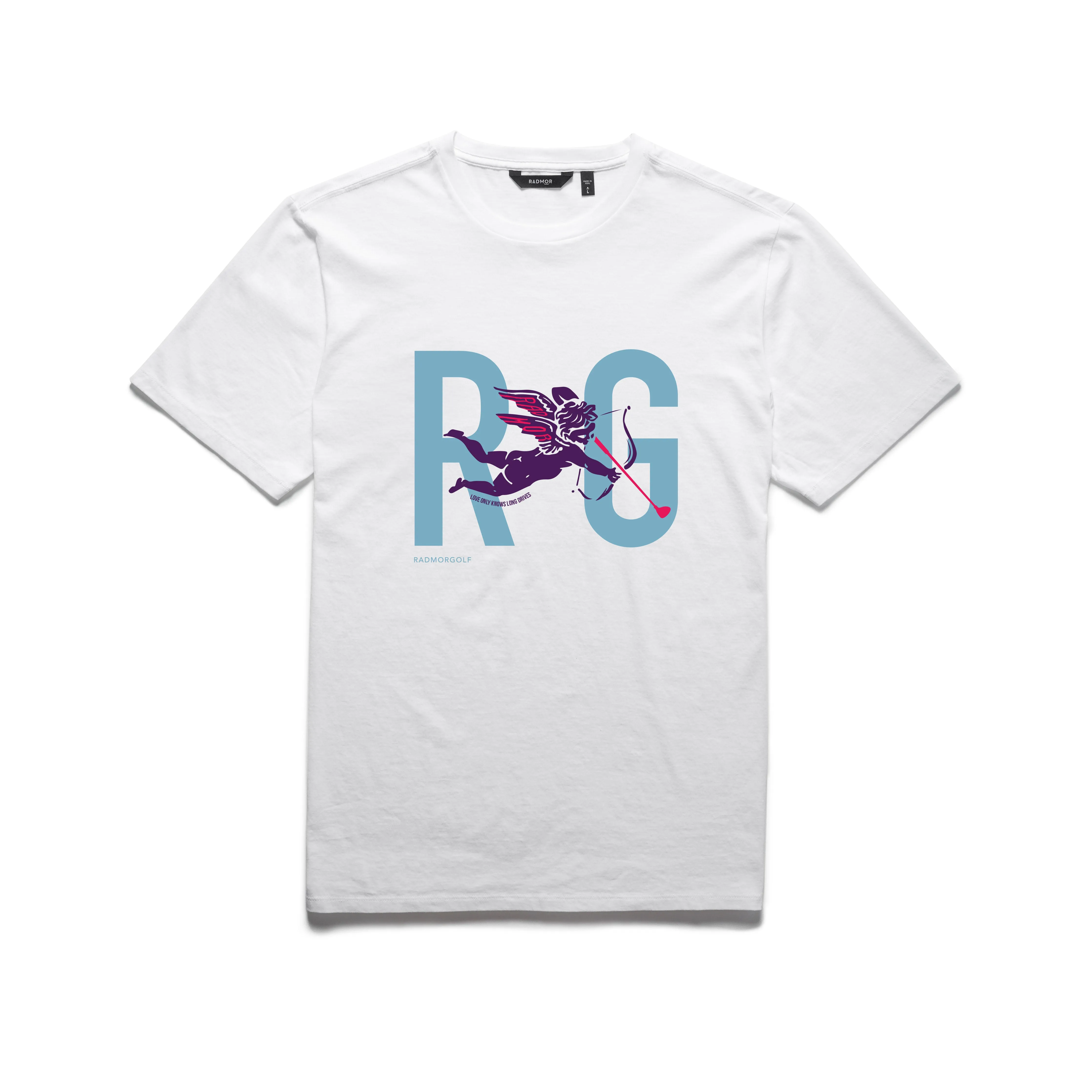 MAXWELL Love Long Drives - Pimalite Players Tee - White sold by RADMOR