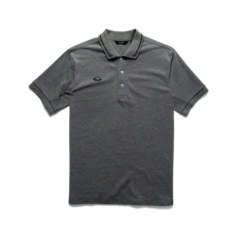 Baty Pimaformance Stretch Micro Pique Polo LIMITED EDITION 'SHADOW COLLECTION' Heather Grey sold by RADMOR