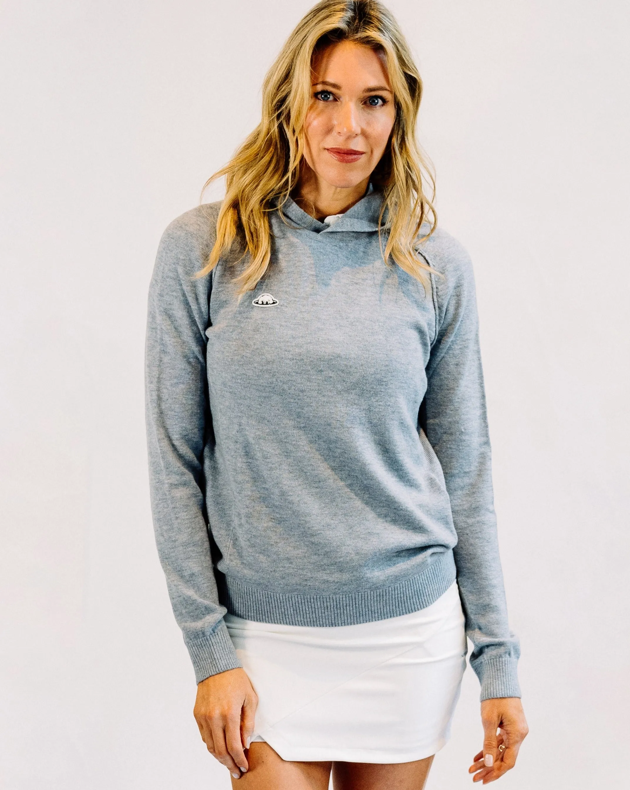 RADMerino Cashmere Blend Unisex Hoodie Sweater - Heather Grey sold by RADMOR product image thumbnail 3