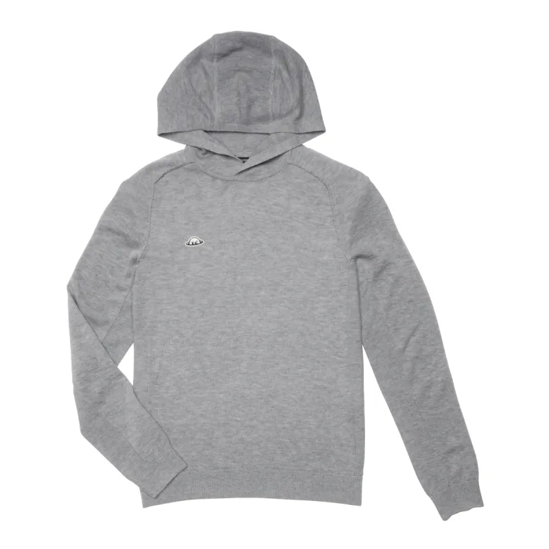 RADMerino Cashmere Blend Unisex Hoodie Sweater - Heather Grey sold by RADMOR