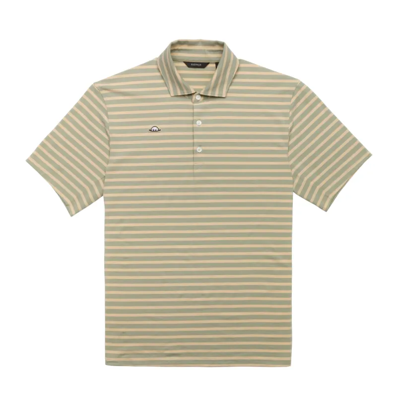 Hudson Recycled Vintage Stripe Polo - Caper/Wheat sold by RADMOR