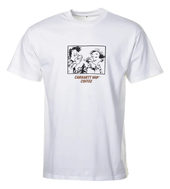Short Sleeve Coffee Tee White sold by RAGAZZI