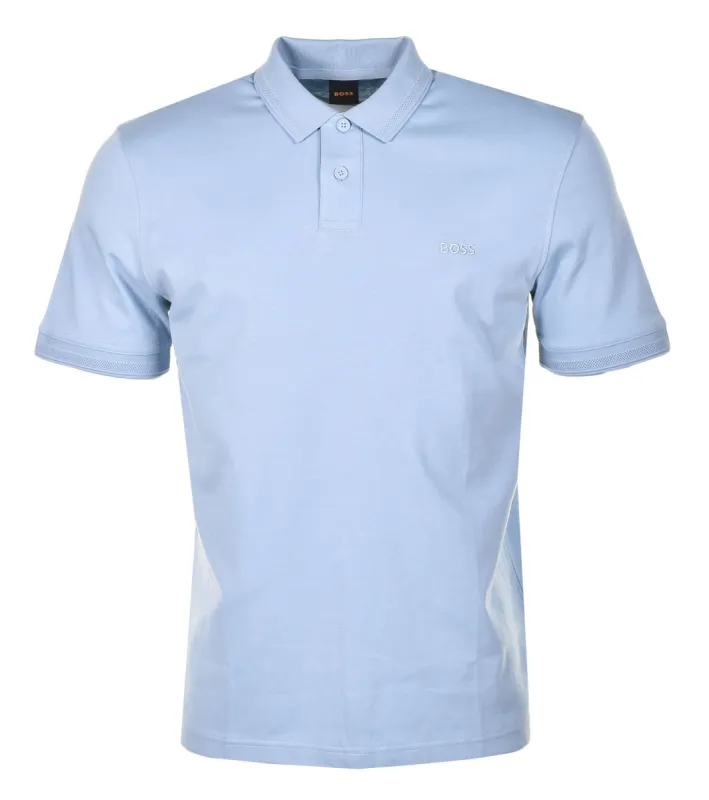 Pe Interlock Short Sleeve Polo Shirt Open Blue sold by RAGAZZI