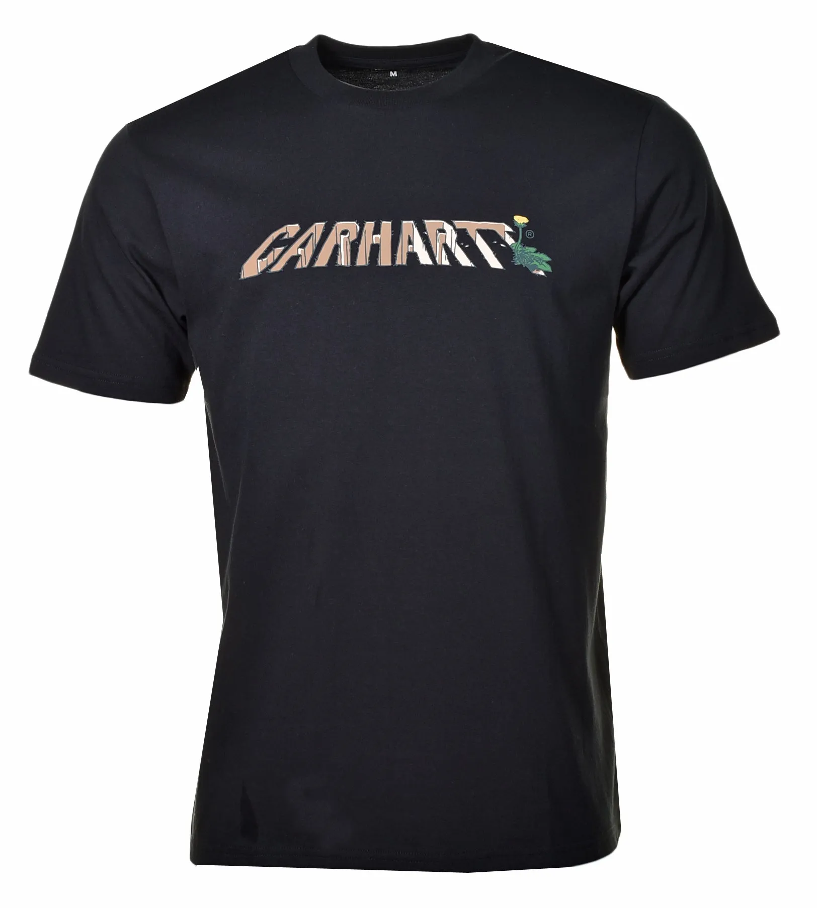 Short Sleeve Dandelion Script T Shirt Black sold by RAGAZZI