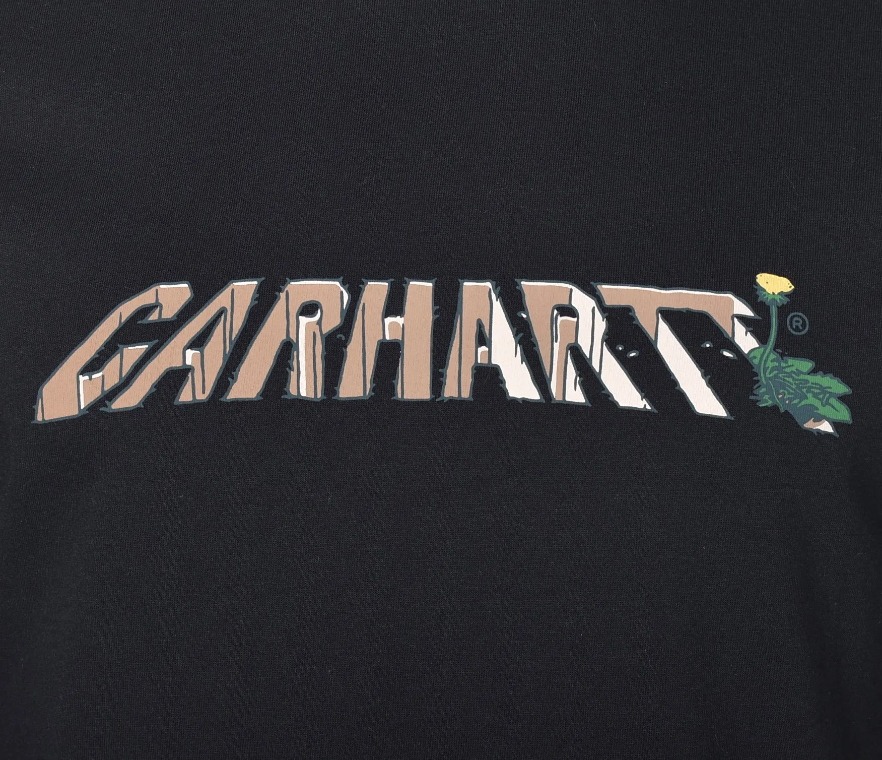 Short Sleeve Dandelion Script T Shirt Black sold by RAGAZZI product image thumbnail 3